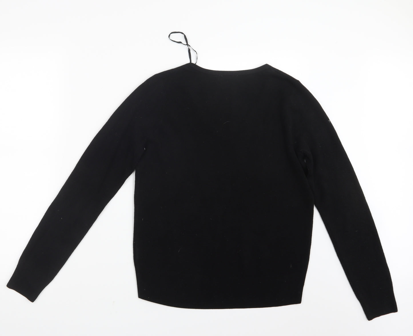 F&F Womens Black  Knit Basic T-Shirt Size 10