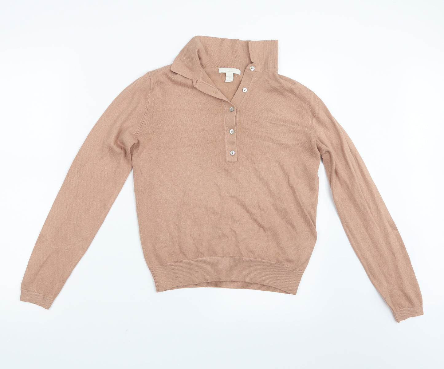 H&M Womens Beige   Basic T-Shirt Size XS