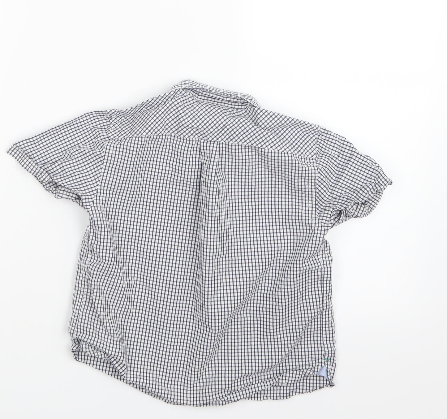 Tommy Hilfiger Boys Blue Check  Basic Button-Up Size 3 Years