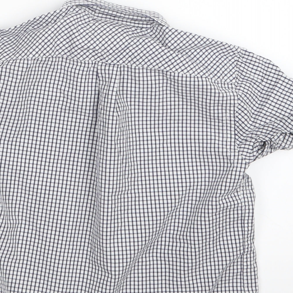 Tommy Hilfiger Boys Blue Check  Basic Button-Up Size 3 Years