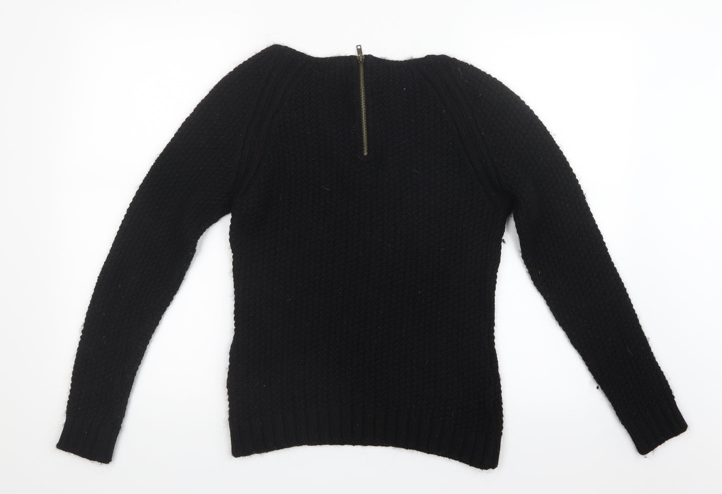 NEXT Womens Black  Knit Pullover Jumper Size S