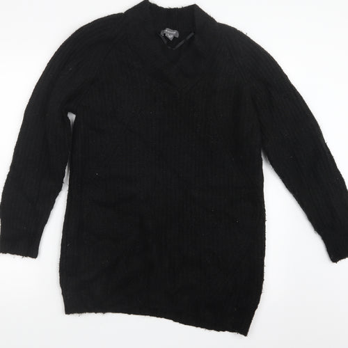Primark Womens Black  Knit Pullover Jumper Size 10