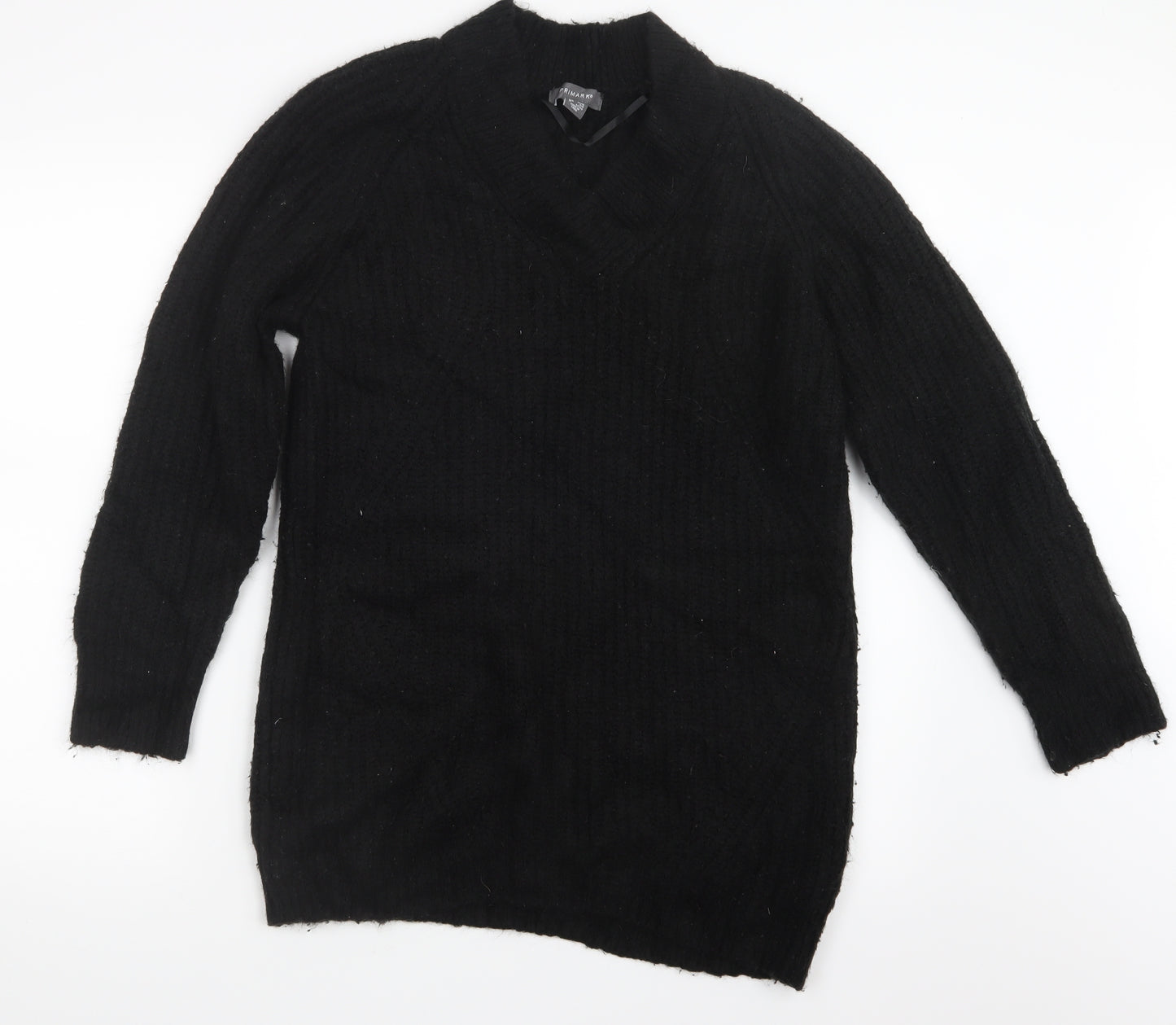 Primark Womens Black  Knit Pullover Jumper Size 10
