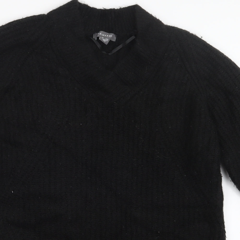 Primark Womens Black  Knit Pullover Jumper Size 10
