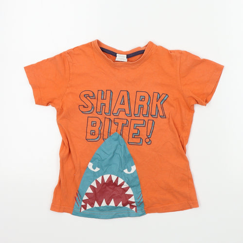 Jumbo Boys Orange Colourblock  Basic T-Shirt Size 6 Years  - SHARK
