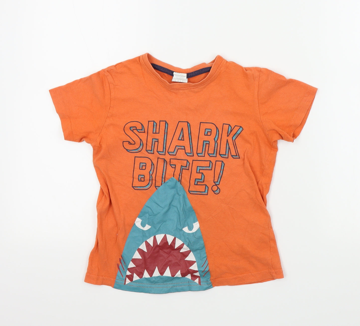 Jumbo Boys Orange Colourblock  Basic T-Shirt Size 6 Years  - SHARK