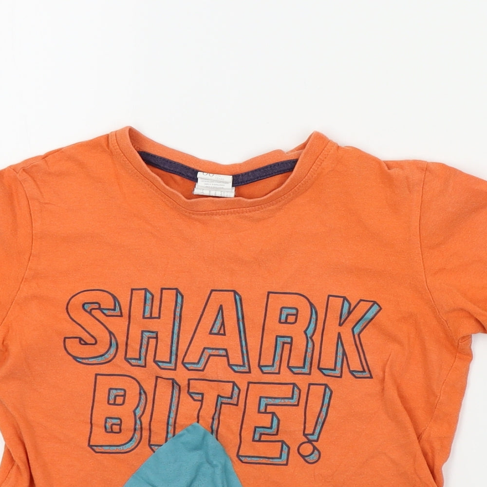 Jumbo Boys Orange Colourblock  Basic T-Shirt Size 6 Years  - SHARK