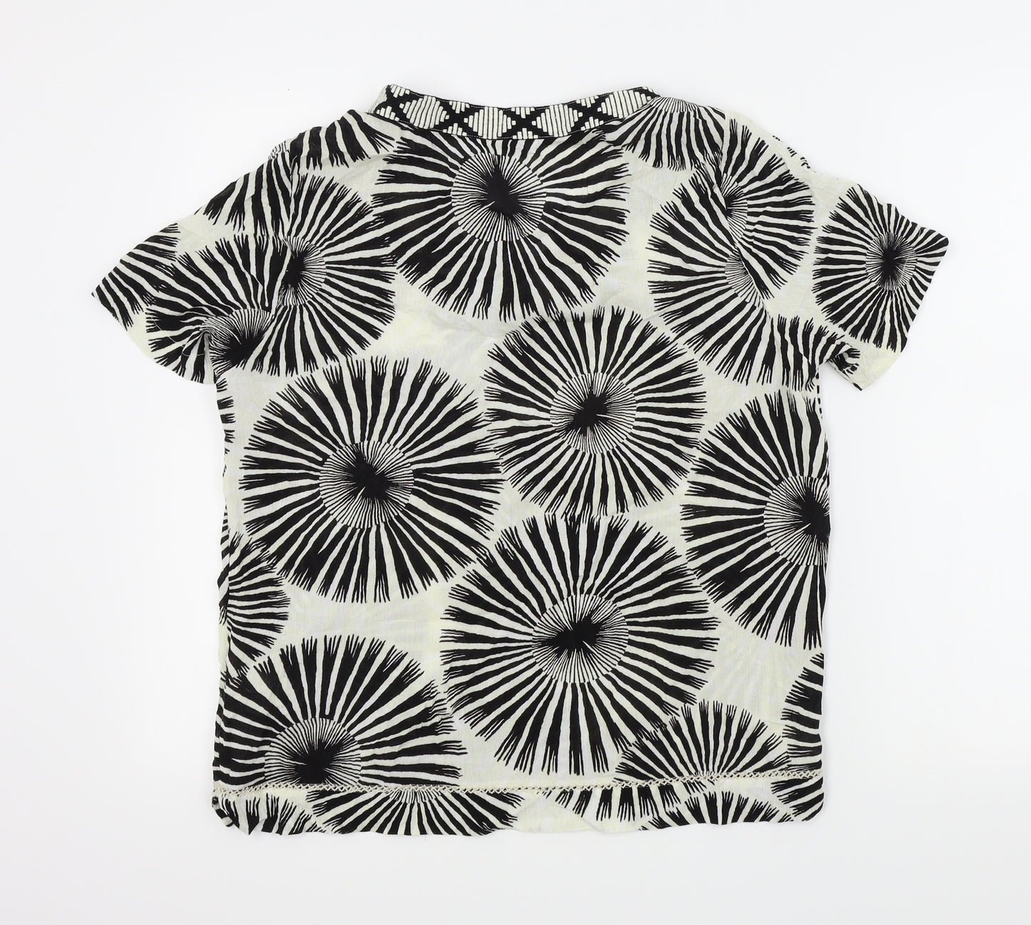 Sandwich Womens Black Colourblock  Basic T-Shirt Size 34