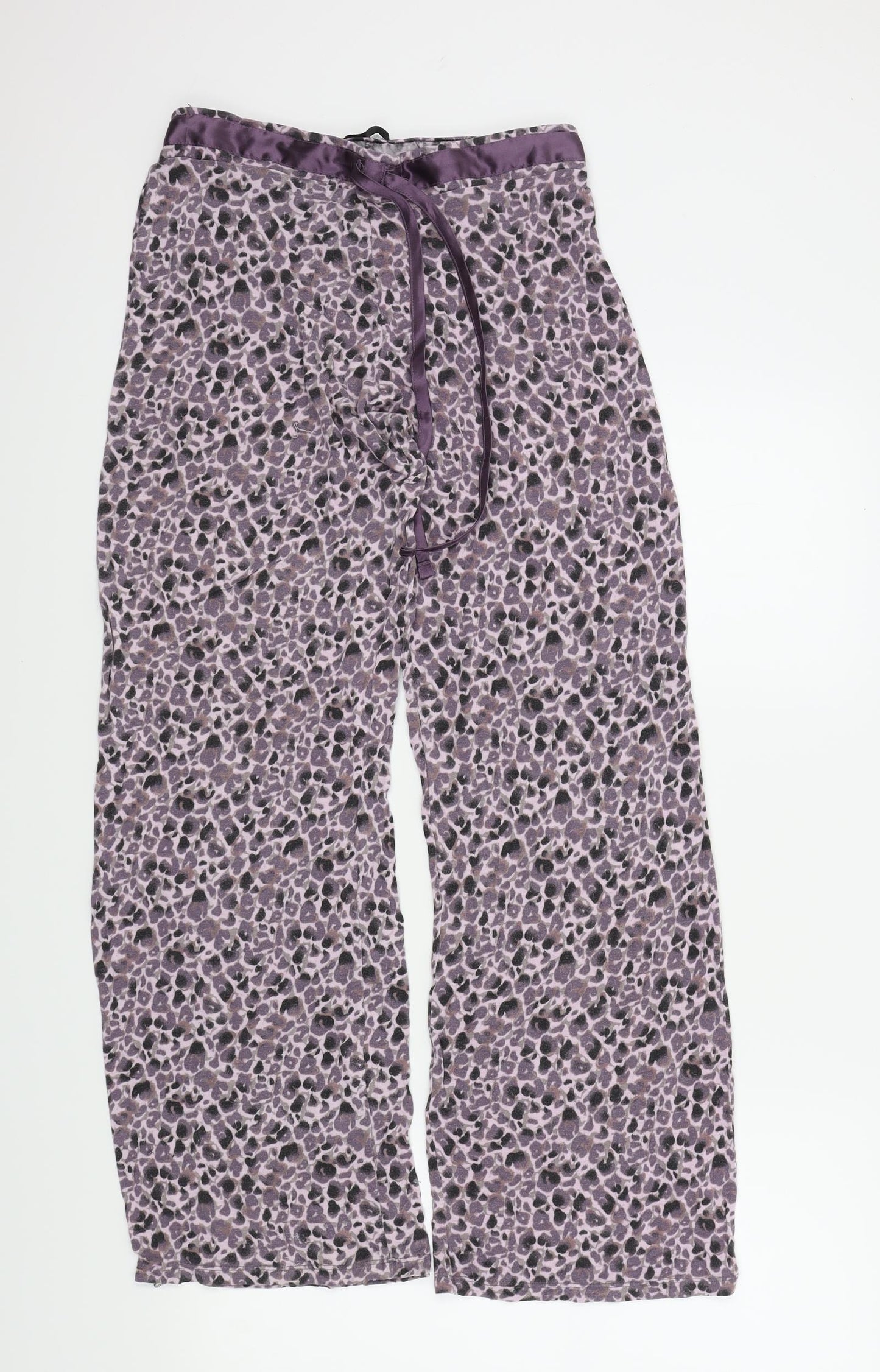 F&F Womens Pink Animal Print  Top Pyjama Pants Size 12