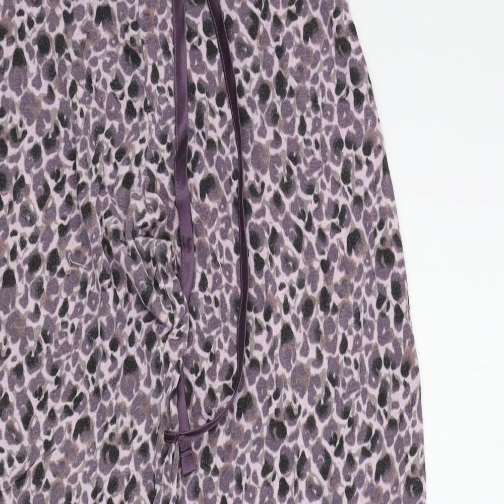 F&F Womens Pink Animal Print  Top Pyjama Pants Size 12