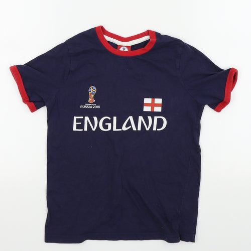 FIFA Boys Blue Colourblock  Basic T-Shirt Size 9-10 Years  - ENGLAND