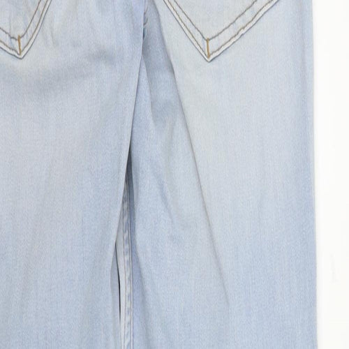 ASYLUM Womens Blue Houndstooth  Skinny Jeans Size 28 L28.5 in - ZIP DETAIL ON LEGS