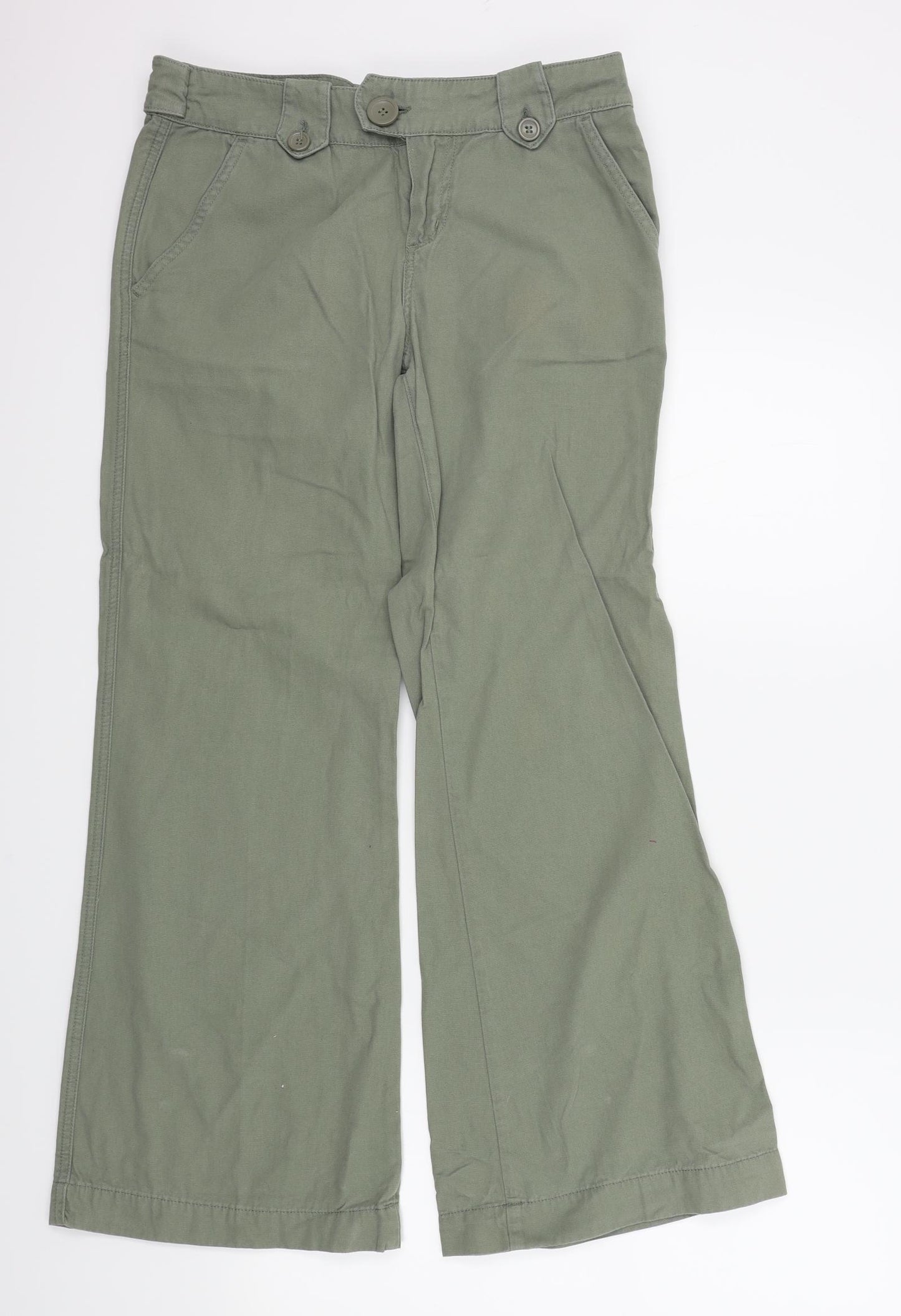 Oasis Womens Green   Trousers  Size 10 L28 in