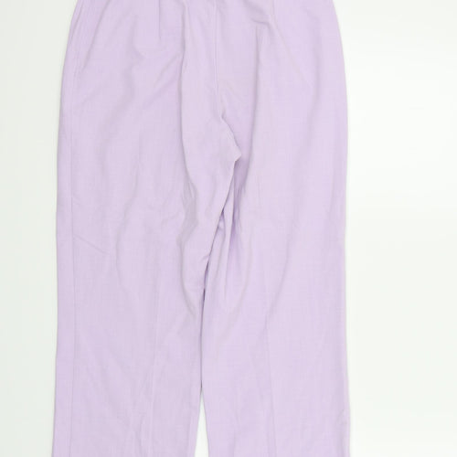 M&S Womens Purple   Trousers  Size 10 L23 in