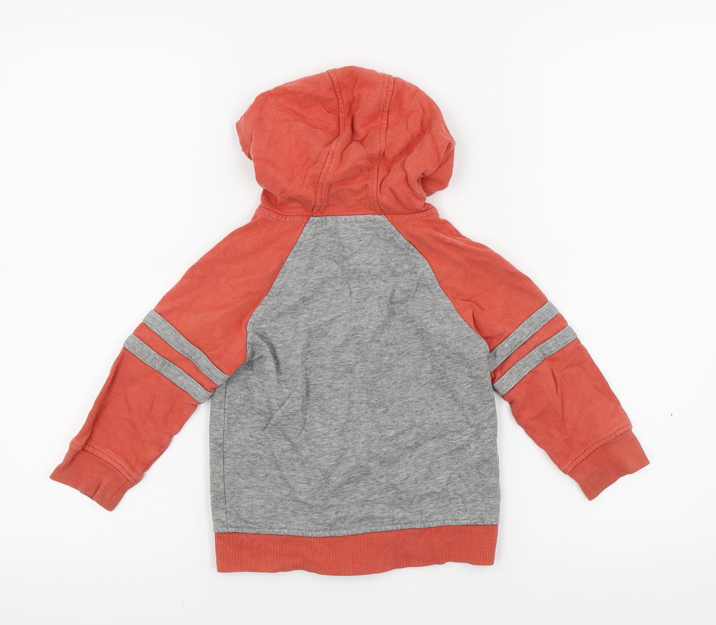 George Boys Grey Colourblock  Full Zip Jumper Size 2-3 Years
