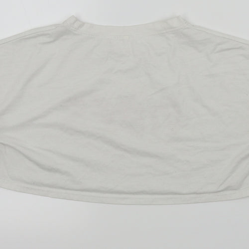 Preworn Womens White Colourblock  Basic T-Shirt Size M