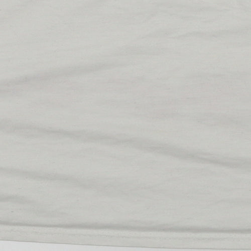 Preworn Womens White Colourblock  Basic T-Shirt Size M