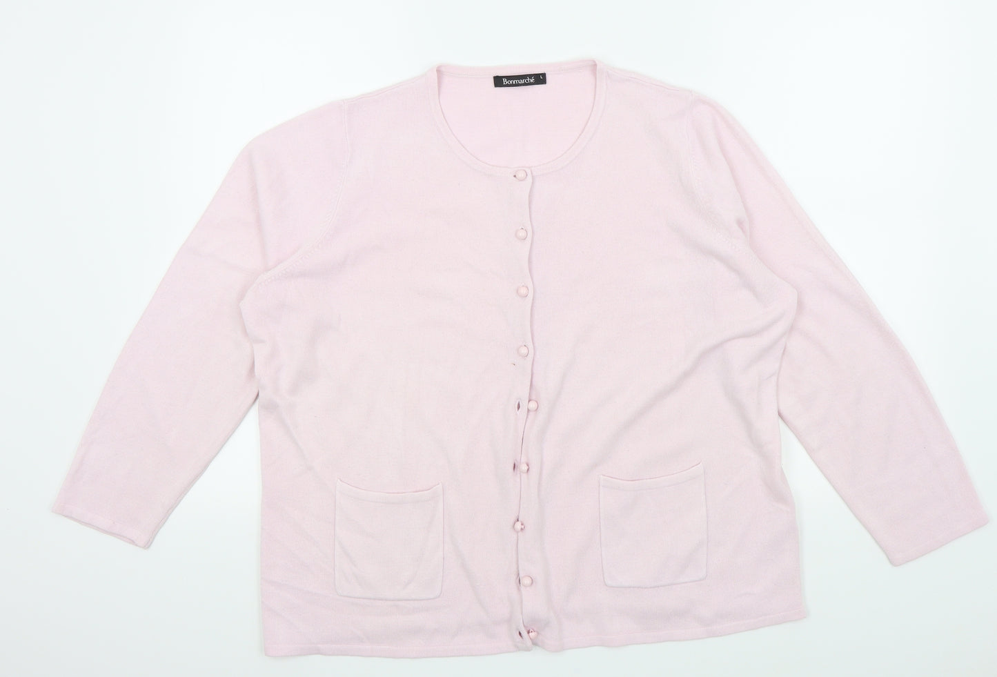 Bonmarché Womens Pink   Cardigan Jumper Size L