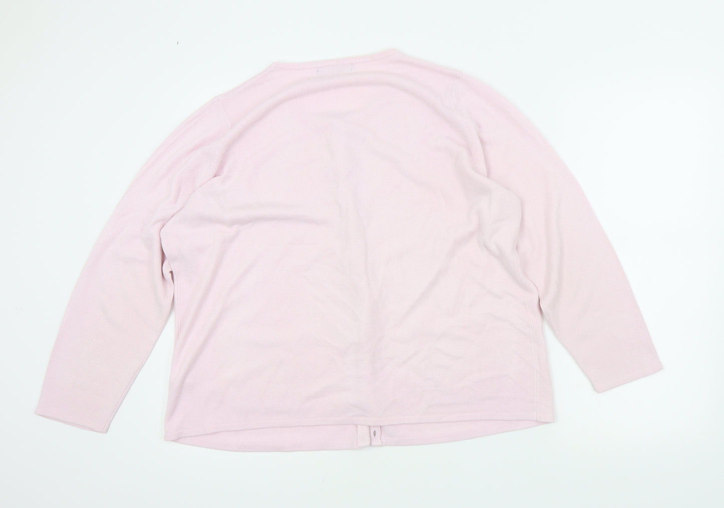 Bonmarché Womens Pink   Cardigan Jumper Size L