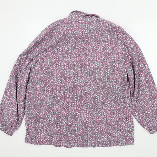 TUNG TAI Womens Purple Geometric  Jacket  Size 46