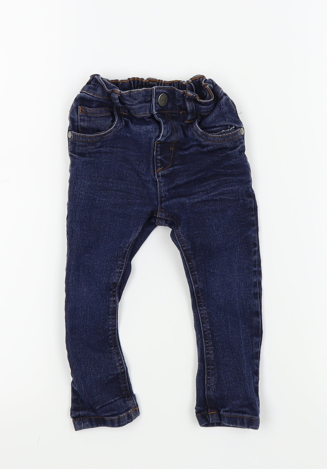 NEXT Boys Blue Colourblock  Jogger Jeans Size 18-24 Months