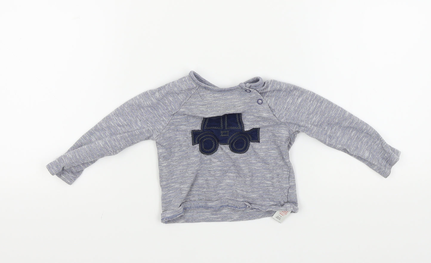 F&F Baby Blue   Basic T-Shirt Size 6-9 Months  - TRACTOR