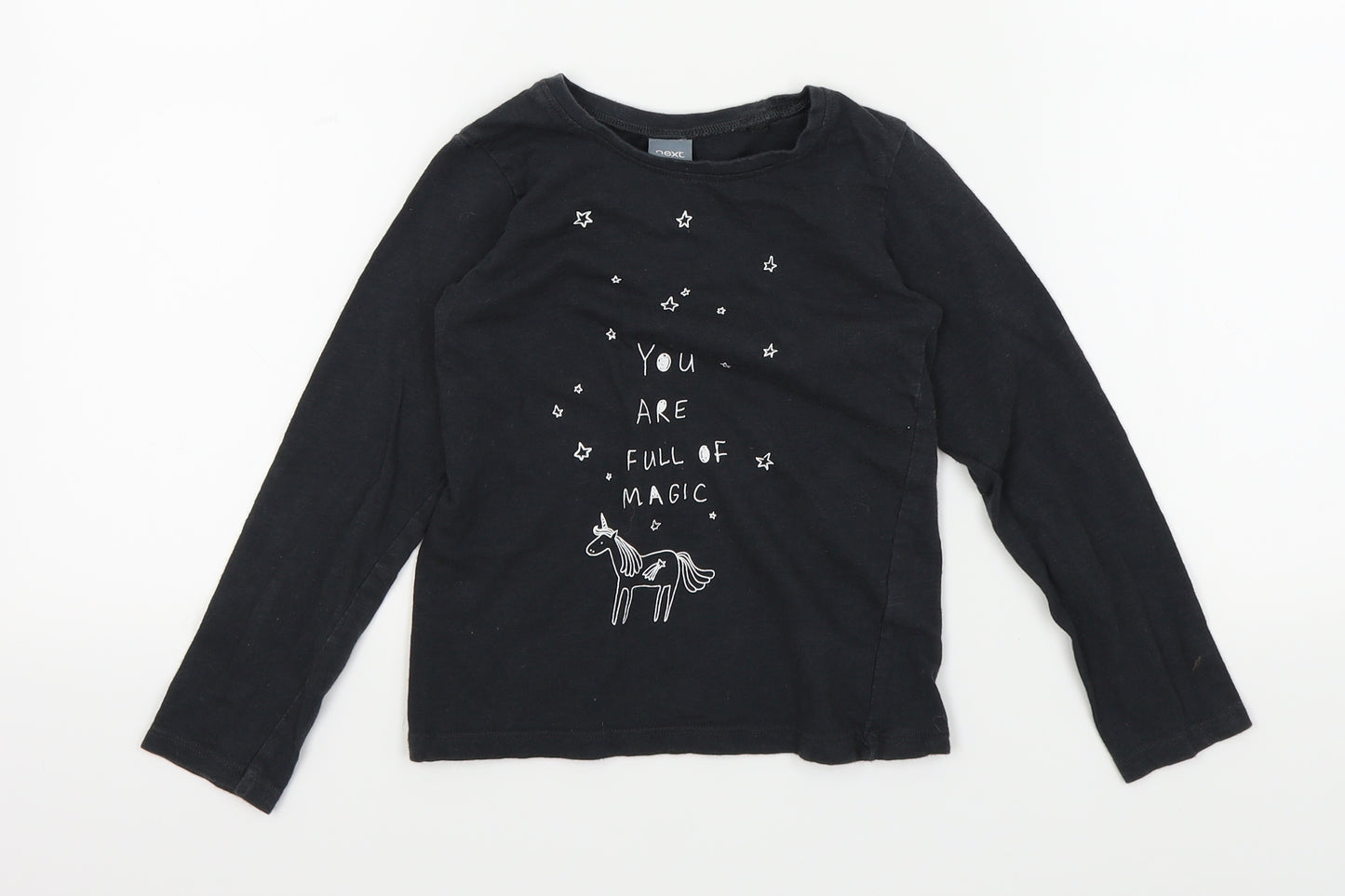 NEXT Baby Black Colourblock  Basic T-Shirt Size 6-9 Months