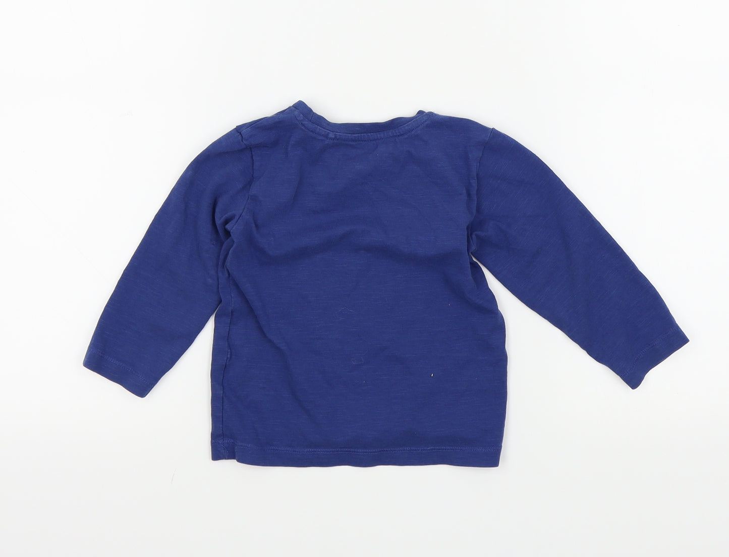 NEXT Baby Blue Colourblock  Basic T-Shirt Size 6-9 Months