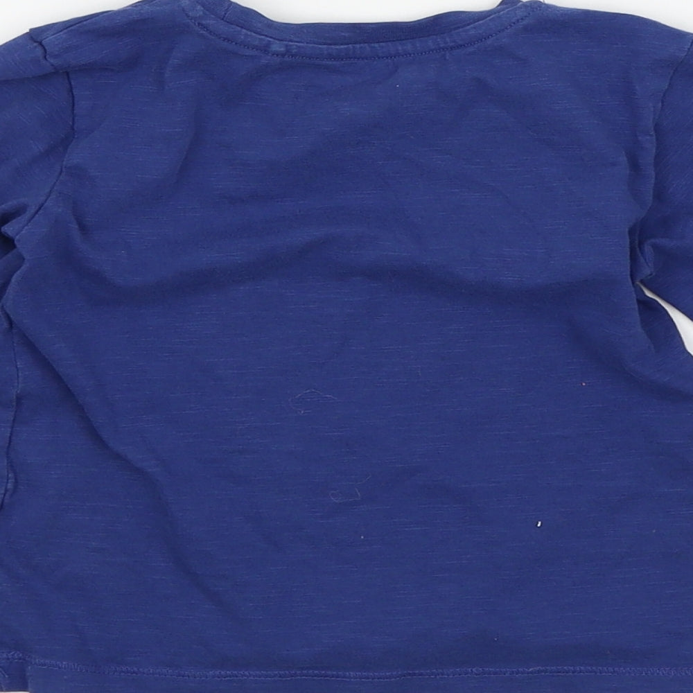 NEXT Baby Blue Colourblock  Basic T-Shirt Size 6-9 Months