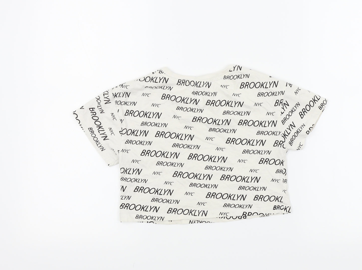 Primark Girls White   Basic T-Shirt Size 8-9 Years