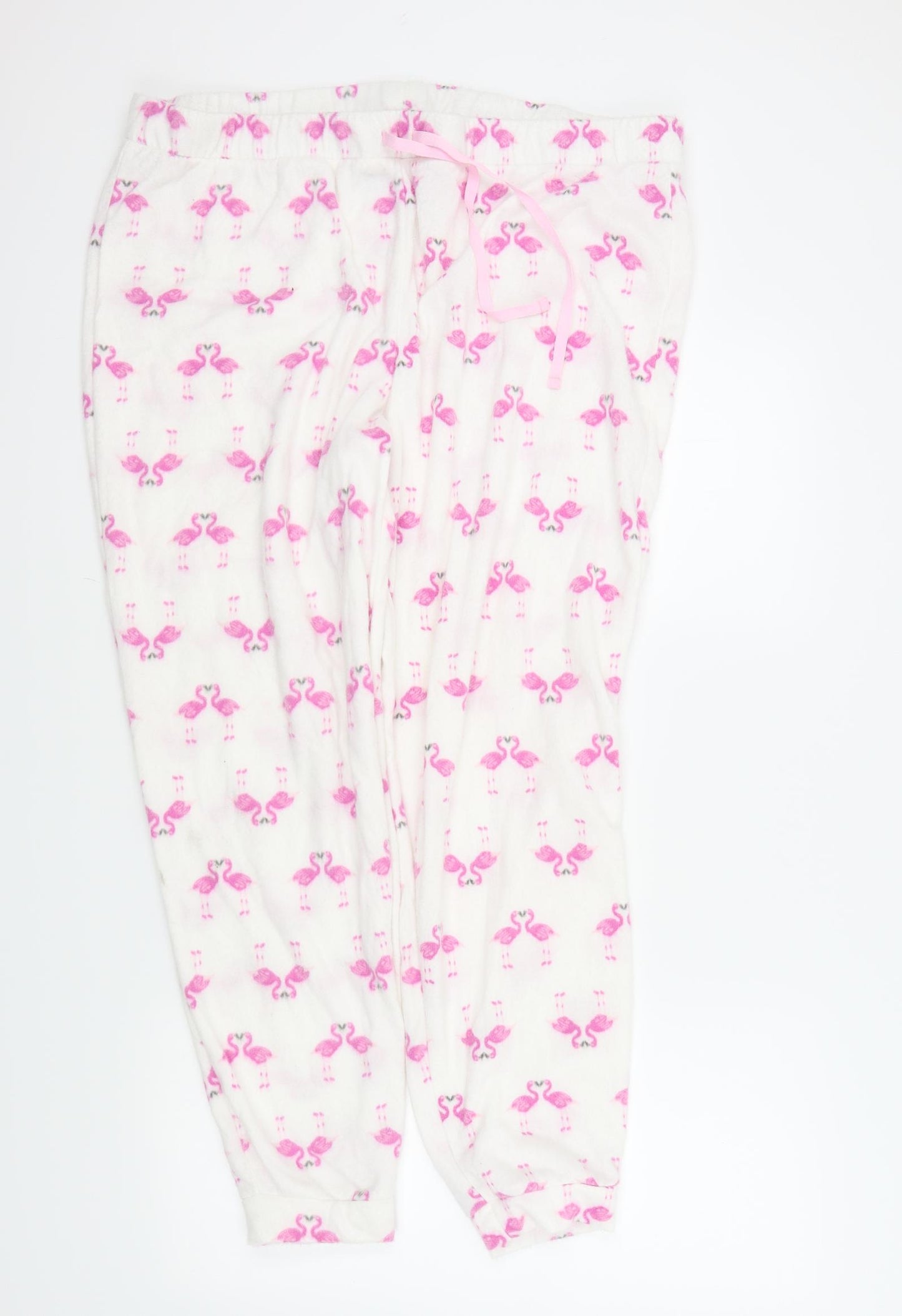 George Womens White Solid  Top Pyjama Pants Size 22