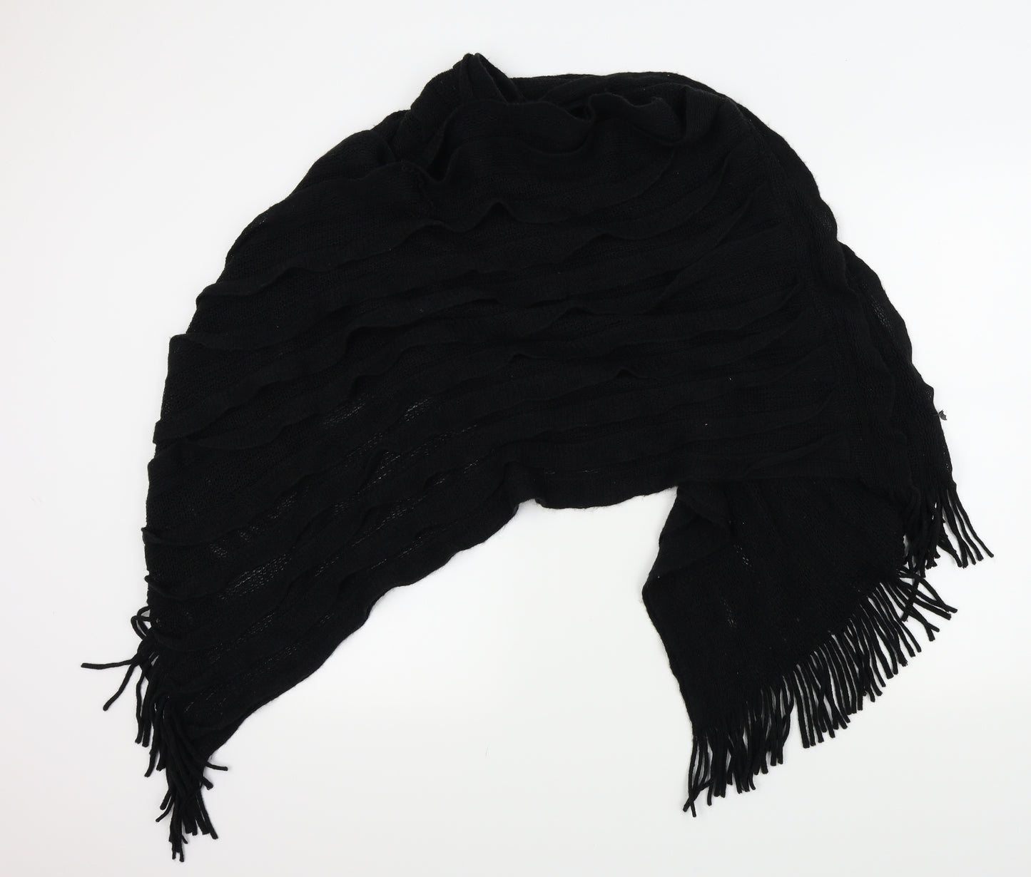 Preworn Womens Black   Jacket Poncho One Size