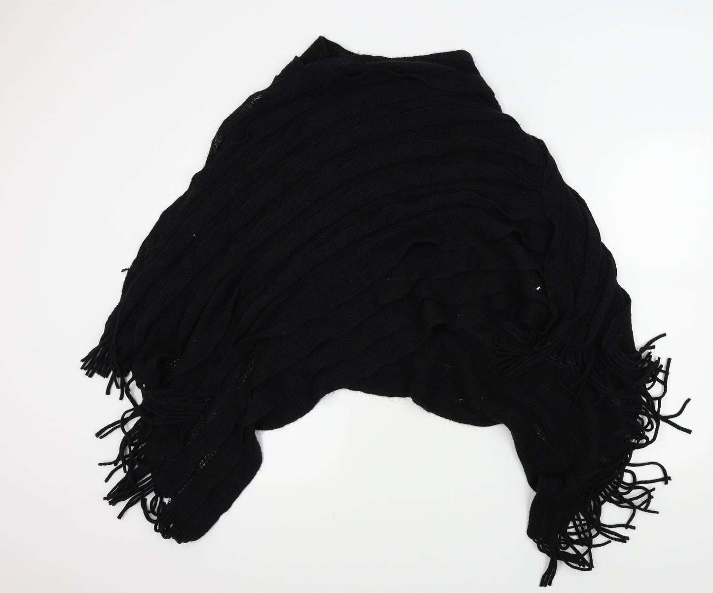 Preworn Womens Black   Jacket Poncho One Size
