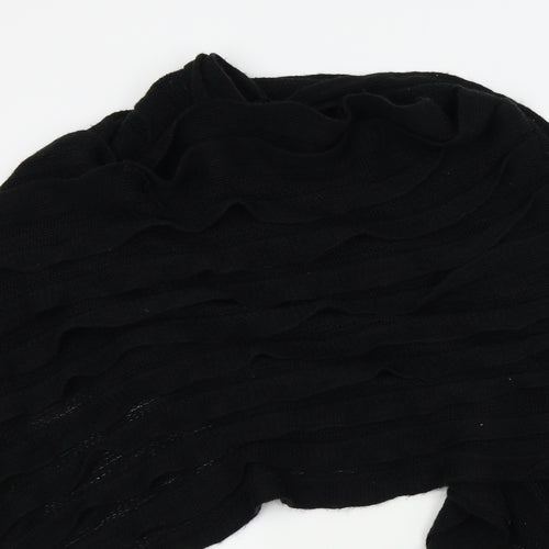 Preworn Womens Black   Jacket Poncho One Size