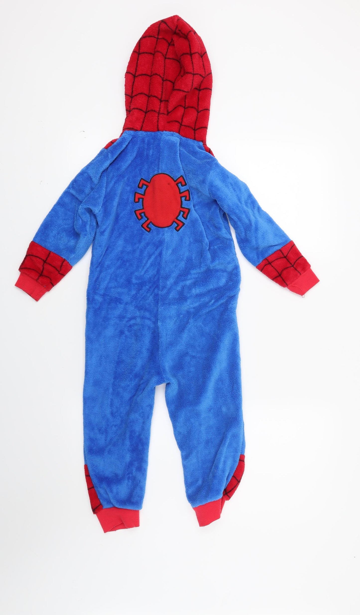 Marvel Boys Blue  Fleece  Bodysuit Size 5-6 Years  - Spiderman