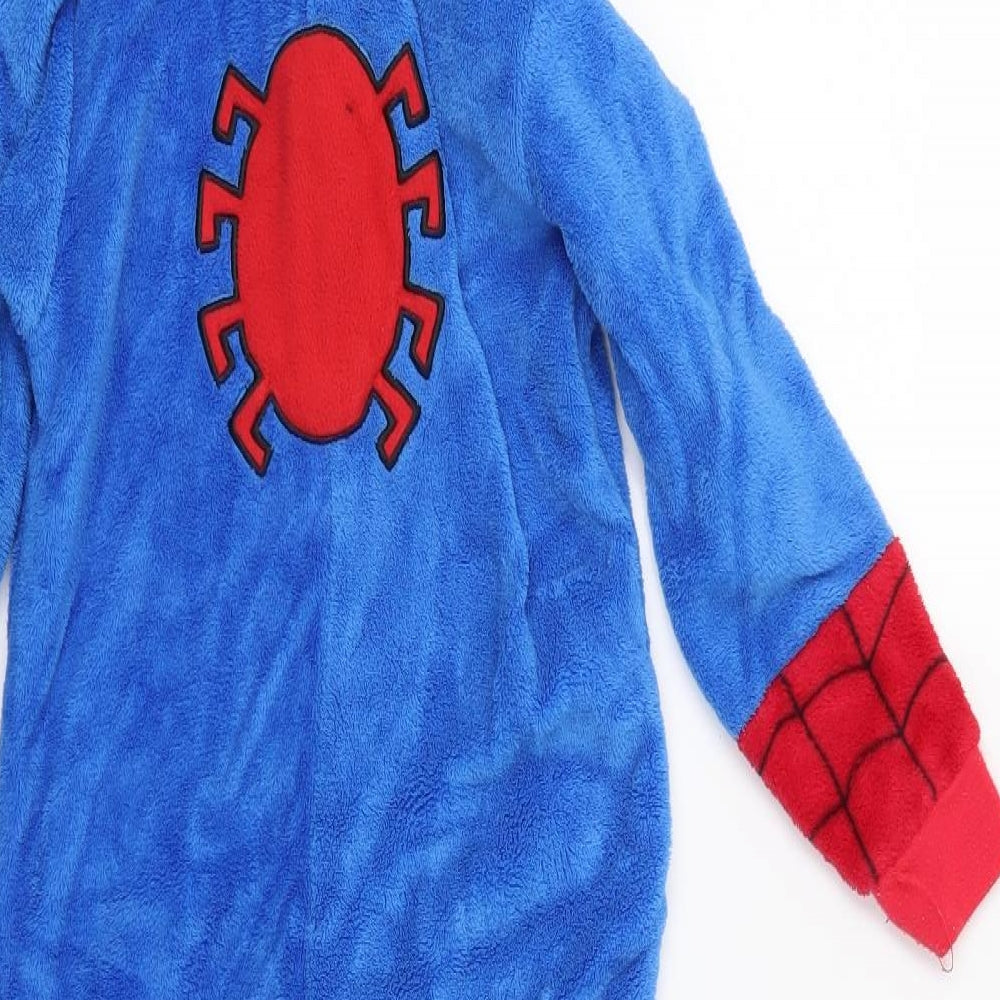 Marvel Boys Blue  Fleece  Bodysuit Size 5-6 Years  - Spiderman