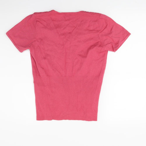 Klass Womens Red  Knit Pullover Jumper Size 12