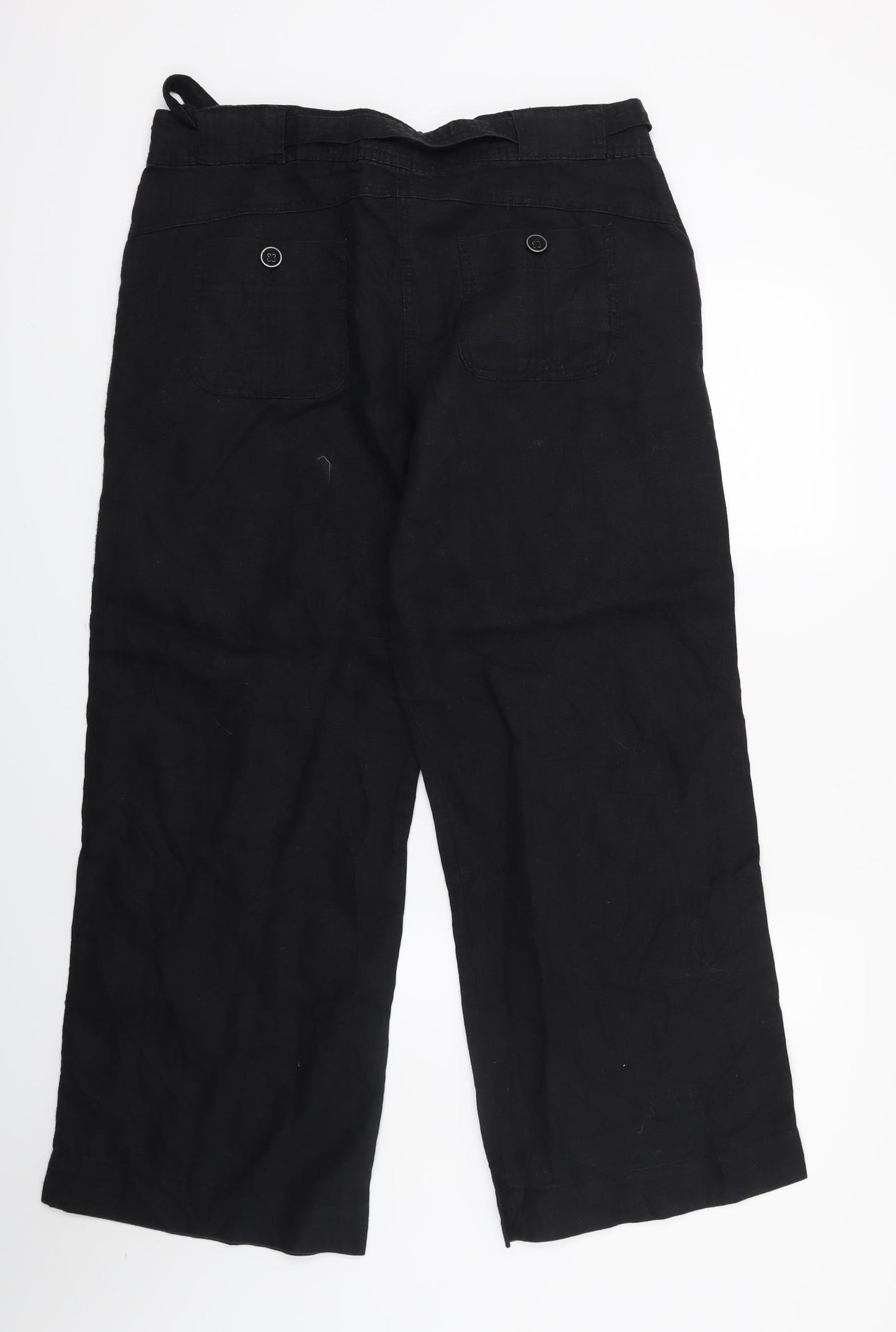George Womens Black   Trousers  Size 14 L27 in