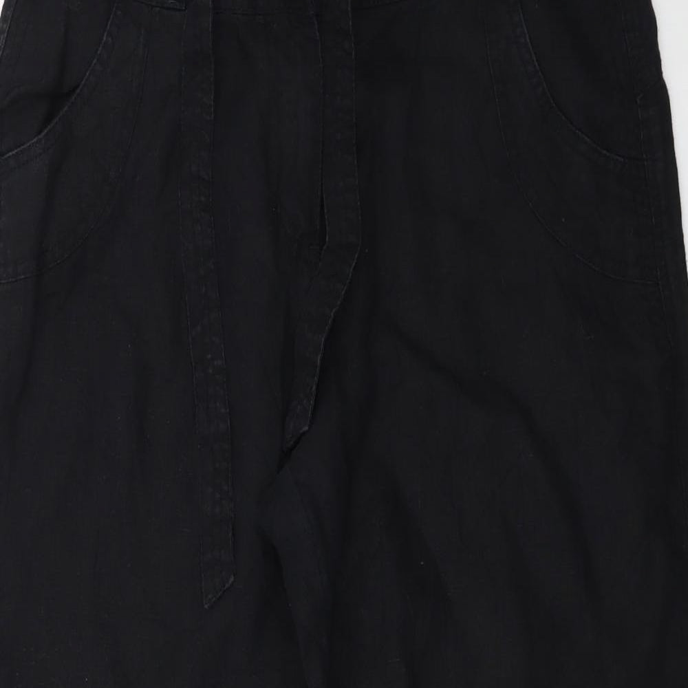 George Womens Black   Trousers  Size 14 L27 in