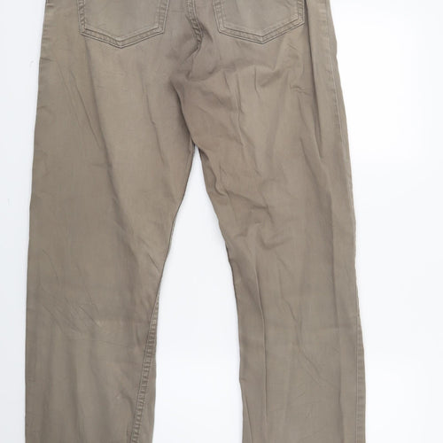 Blue Harbour Mens Brown  Denim Straight Jeans Size 32 L31 in