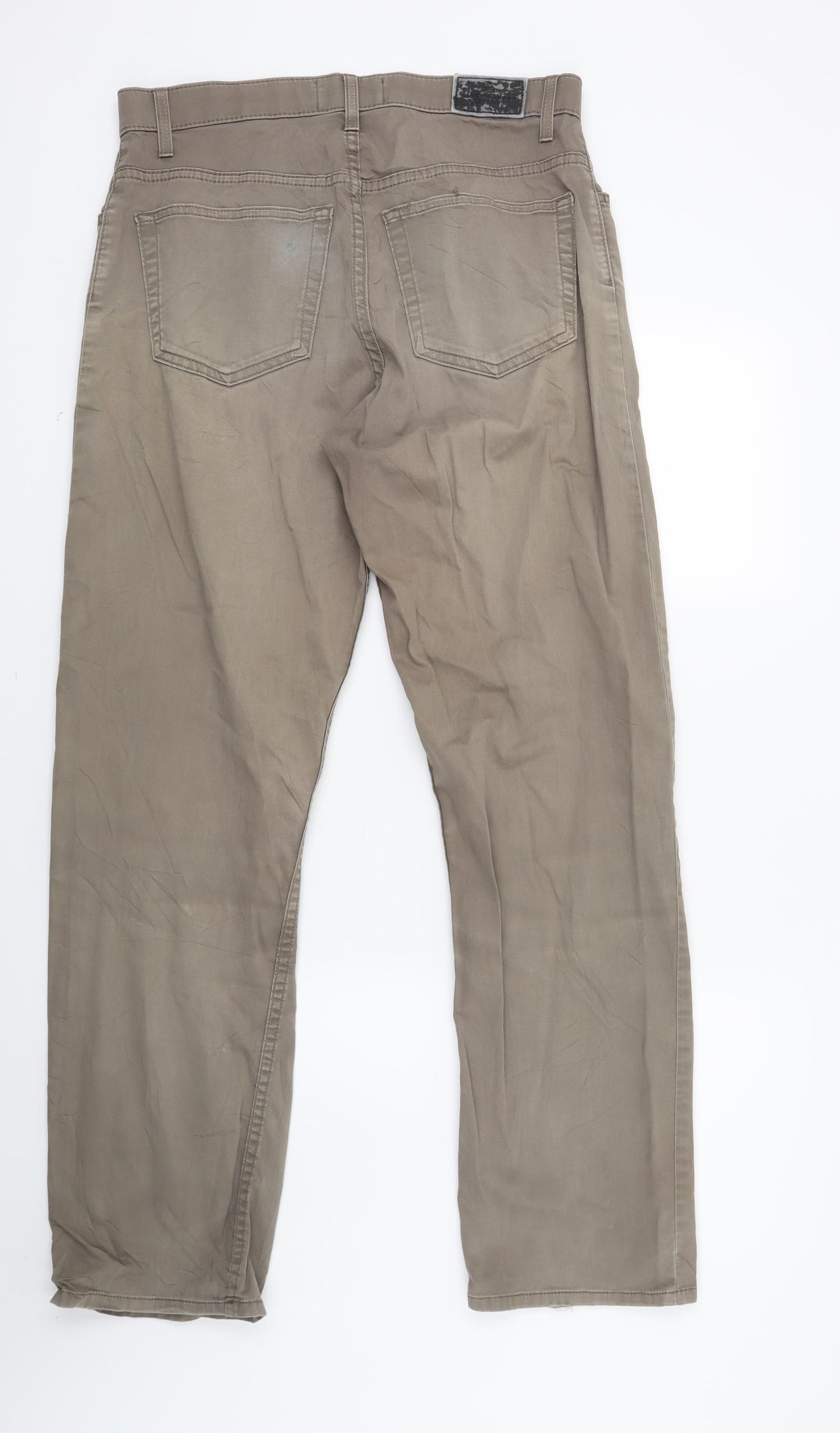 Blue Harbour Mens Brown  Denim Straight Jeans Size 32 L31 in