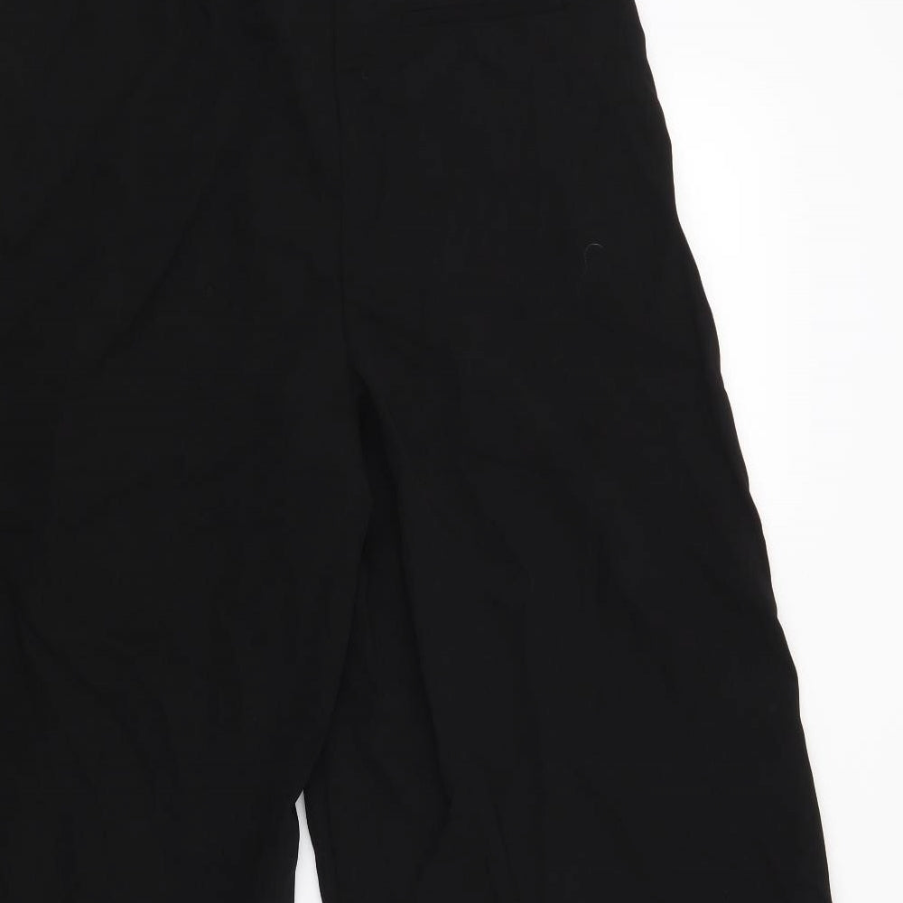 Warehouse Womens Black   Cropped Trousers Size 10 L20 in