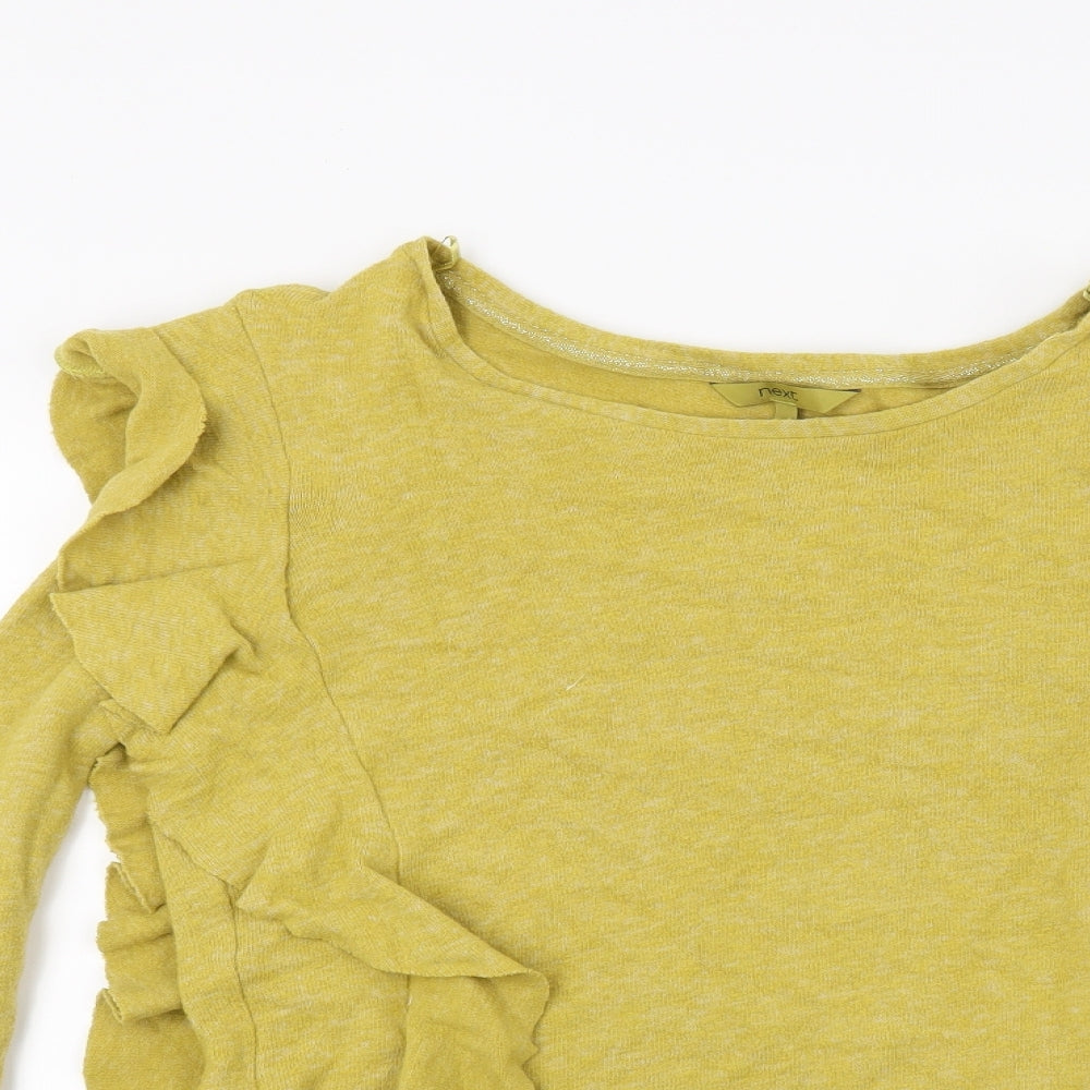 NEXT Womens Yellow   Tunic Sweatshirt Size 14