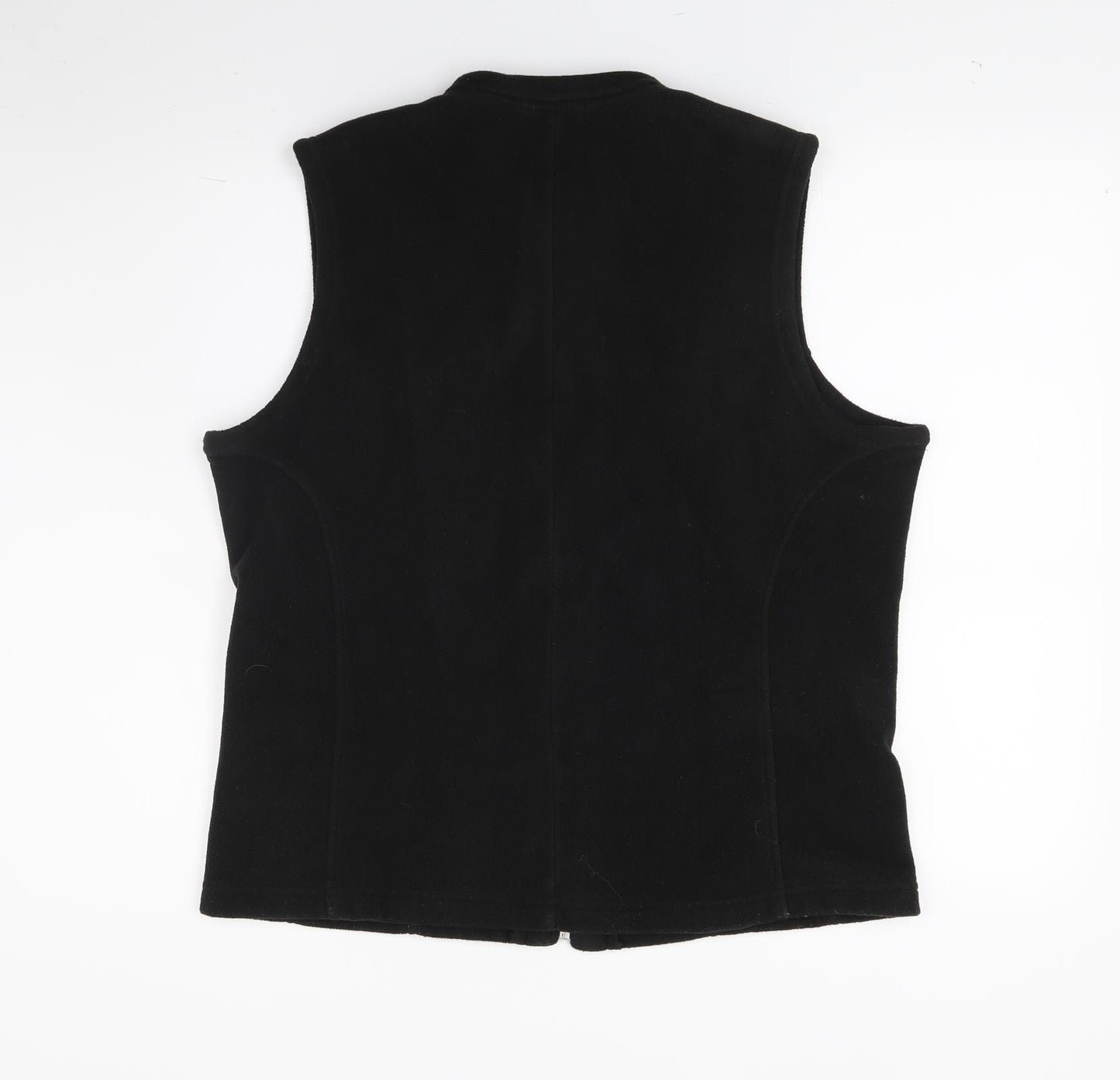 George Womens Black  Fleece Gilet Coat Size L