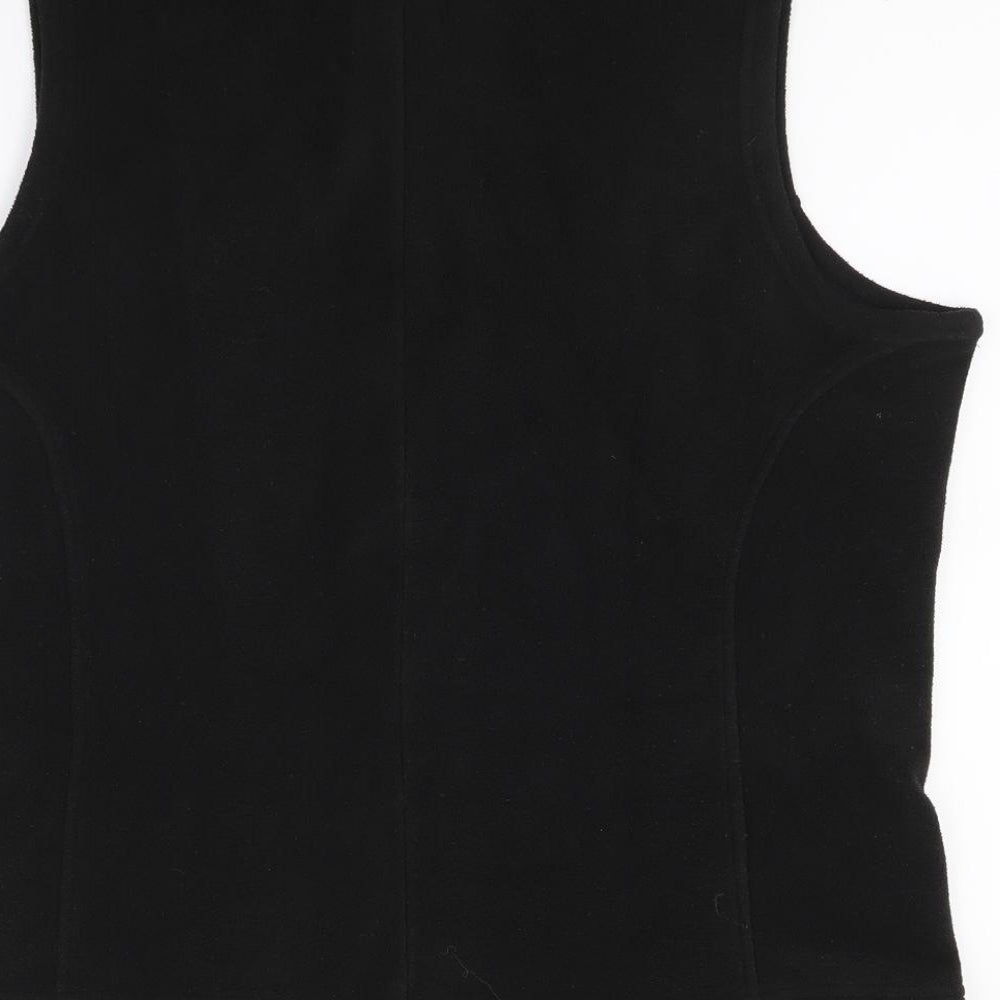 George Womens Black  Fleece Gilet Coat Size L