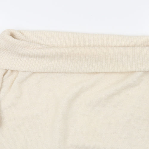 Studio Womens White  Knit Pullover Jumper Size 14