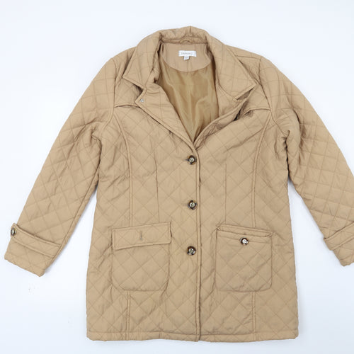 Nightingales Womens Brown   Quilted Coat Size 16