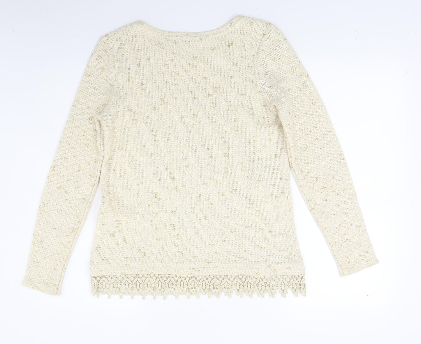 George Womens Beige  Knit Tunic Jumper Size 8  - BUTTERFLIES