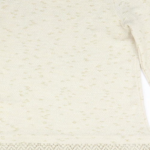 George Womens Beige  Knit Tunic Jumper Size 8  - BUTTERFLIES