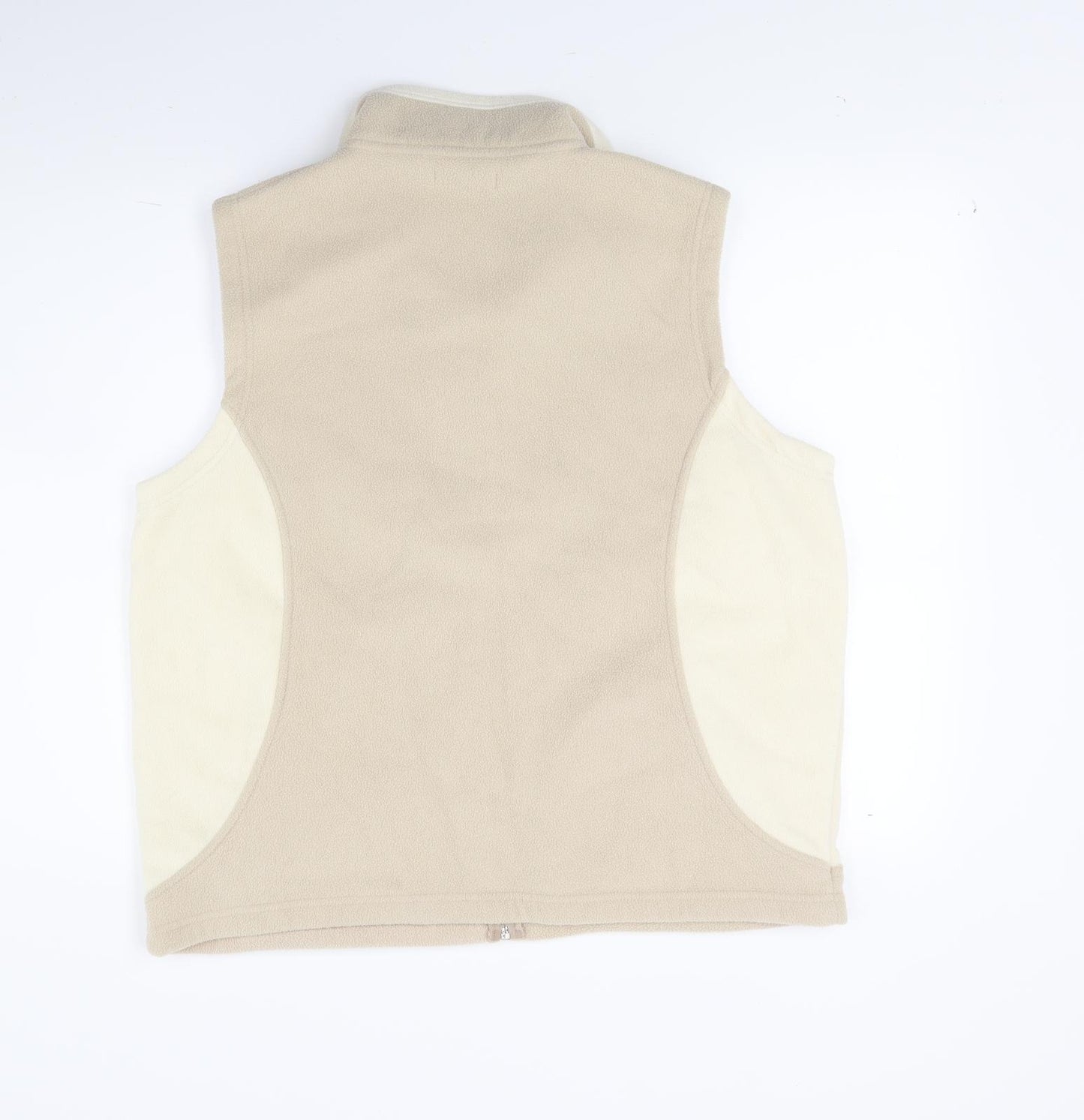 Bonmarché Womens Beige  Fleece Gilet Coat Size M